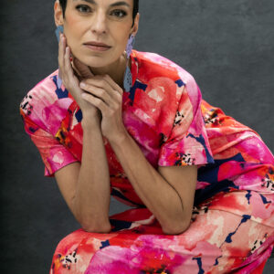 JERSEY DRESS “FIERY ENCORE”