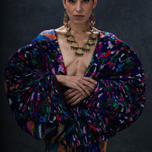 SHIBORI PLEATED SCULPTURE PIECE “ABUNDANCE”